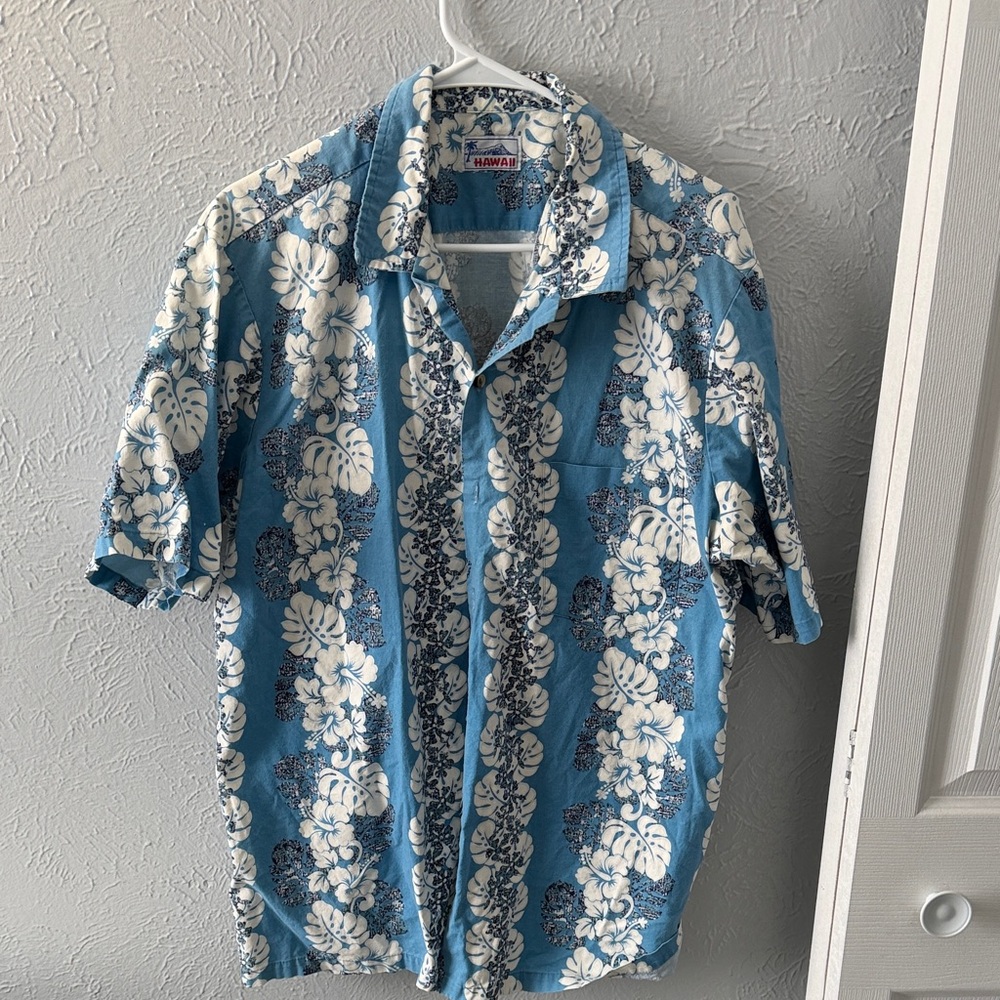 Blue Floral Men's Shirt